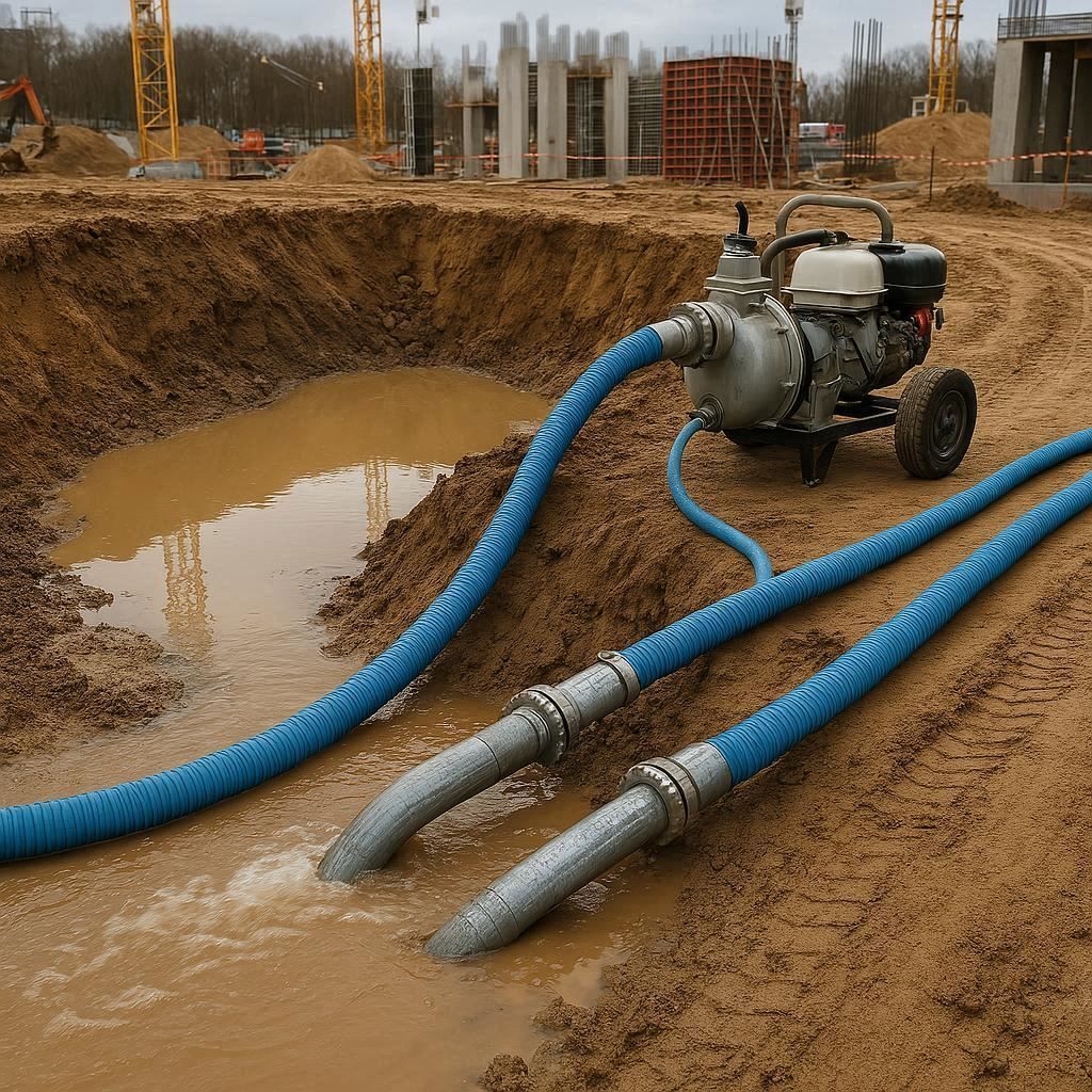 Водопонижение и осушение котлована в Балашихе