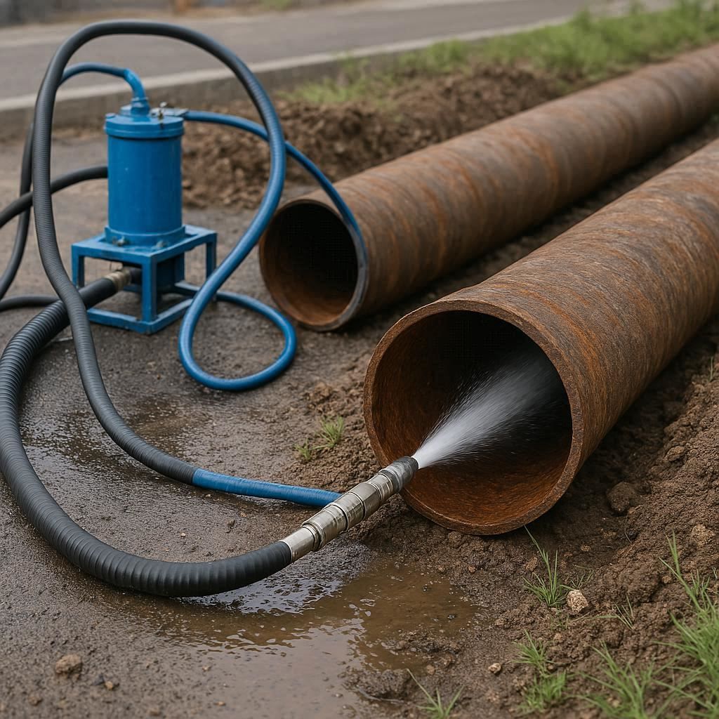 Гидродинамическая прочистка водопроводных труб в Салтыковке, Балашихинский район